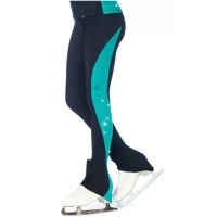 Pantalon de patinage artistique Sagester Style : 458, vert Pantalons pour femmes et filles