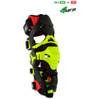 UFO PLAST Made in Italy - Morpho Fit Knee Brace Left Side, Full Knee Protection Guards Kit, Neon Yellow