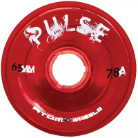 ATOM PULSE Quad Skate Outdoor Wheels 65mm x 37mm 78a – Red