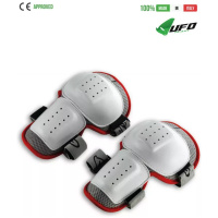 UFO PLAST Made in Italy - Multisport Knee Guards, High Resistance Plastic Knee Pads Protector, White