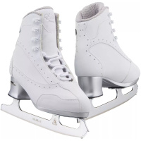 Jackson Softec Elite ST7200 women's ice skates in white, pair with Ultima Mark II blades