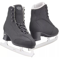 Jackson Softec Elite ST7202 men's ice skates, a pair of black microfiber boots on Ultima Mark II figure blades