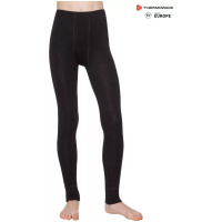 THERMOWAVE - MERINO WARM / Junior Unisex Merino Wool Pants / BLACK