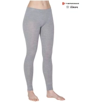 THERMOWAVE – MERINO WARM / Womens 100% Merino Wool Pants / SILVER MELANGE Bottoms
