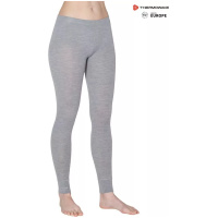 THERMOWAVE - MERINO WARM / Womens 100% Merino Wool Pants / SILVER MELANGE