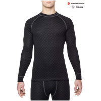 THERMOWAVE - MERINO XTREME / Mens Merino Wool Thermal Shirt / BLACK