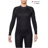 THERMOWAVE - MERINO XTREME / Womens Merino Wool Thermal Shirt / BLACK