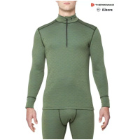 THERMOWAVE - MERINO XTREME / Mens Merino Wool Shirt / CAPULET OLIVE+ZIP