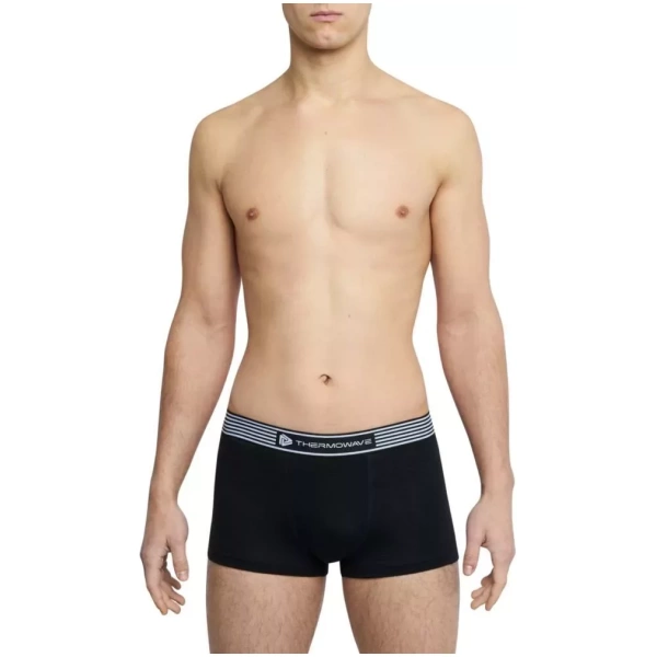 THERMOWAVE – MERINO LIFE / Mens Merino Wool Boxer Briefs / Black / Hipsters For Men