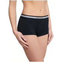 THERMOWAVE - MERINO LIFE / Womens Merino Wool Boxer Briefs / Black / Boyshorts