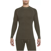 THERMOWAVE - MERINO XTREME / Mens Merino Wool Thermal Shirt / Forest Green