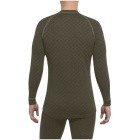 THERMOWAVE - MERINO XTREME / Mens Merino Wool Thermal Shirt / Forest Green / Black