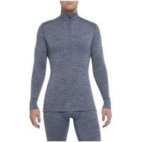 THERMOWAVE - MERINO XTREME / Mens Merino Wool Thermal Shirt / Dark Grey Melange Lava
