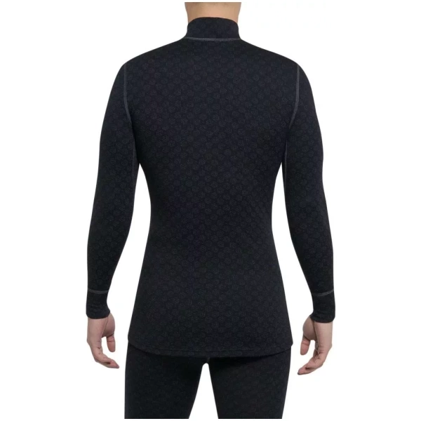 THERMOWAVE – MERINO XTREME / Camisa térmica de lana merino para hombre / Negro Gris Oscuro Melange Para los hombres