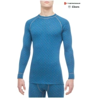THERMOWAVE – MERINO XTREME / Mens Merino Wool Thermal Shirt / DARK SEA For Men