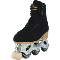 Jackson Vista PA500 women's inline figure skates in Black, left angle