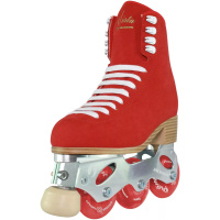 Jackson Vista PA500 women's inline figure skates in Red, left angle